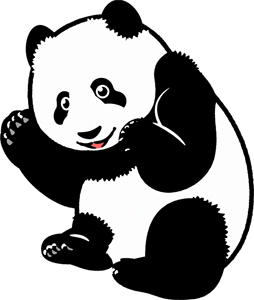 パンダのイラスト/子供2
