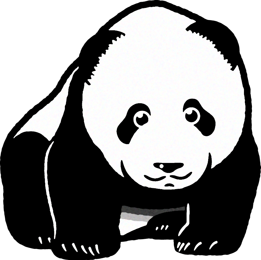 パンダのイラスト/子供