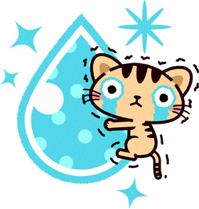 猫イラスト/涙