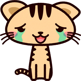 猫イラスト/泣く