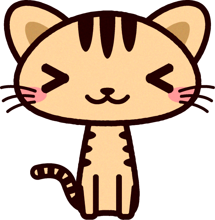 猫イラスト/感情が高ぶる