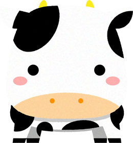 牛のイラスト/正面