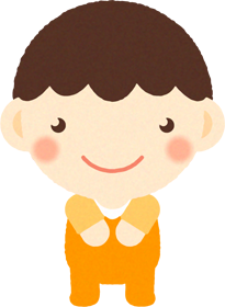 赤ちゃんイラスト/男の子_立つ2