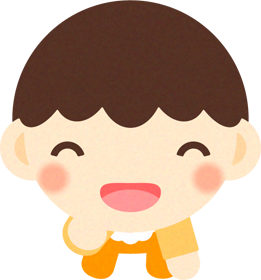 赤ちゃんイラスト/男の子_右手を伸ばしている