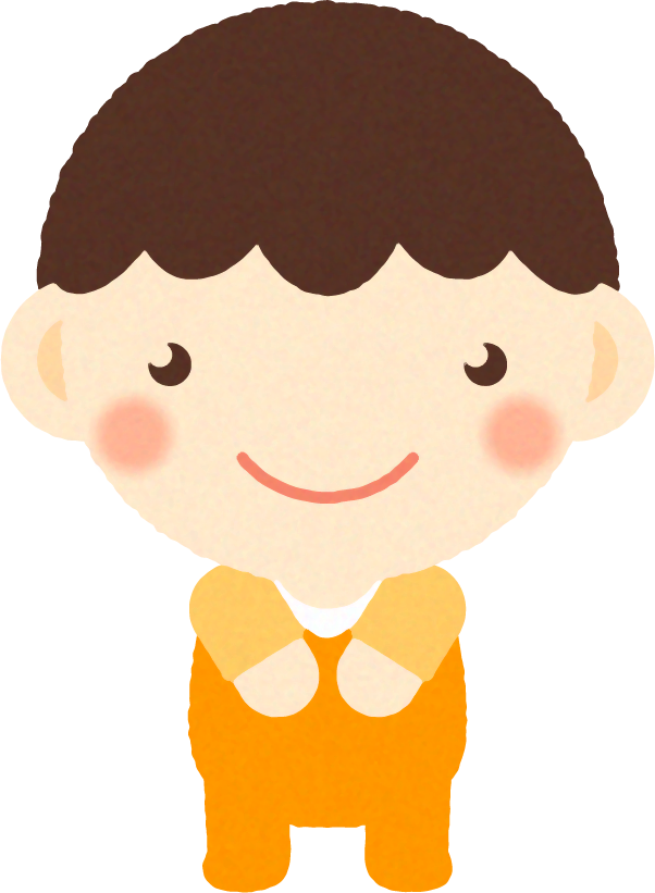 赤ちゃんイラスト/男の子_立つ2