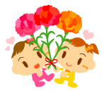 母の日と赤ちゃんイラスト