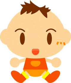 かわいい赤ちゃんイラスト/男の子2