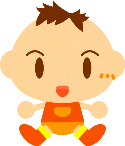 かわいいかわいい赤ちゃんイラスト/男の子2