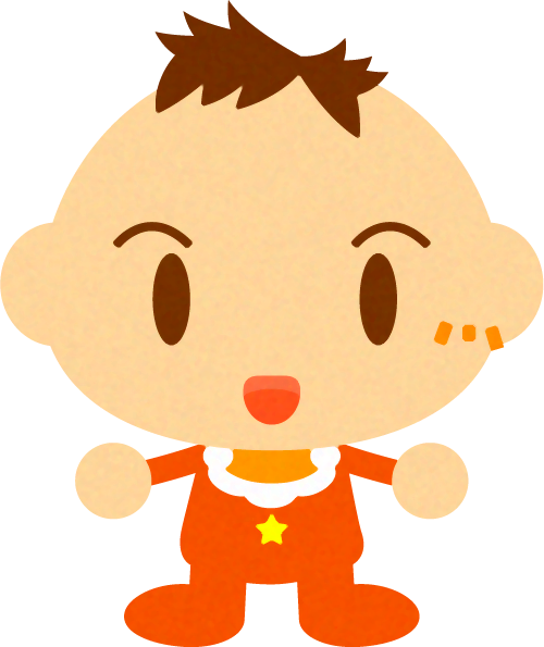 かわいいかわいい赤ちゃんイラスト/男の子_立つ2