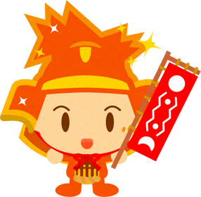 鎧兜を着た、かわいい赤ちゃんイラスト/男の子3