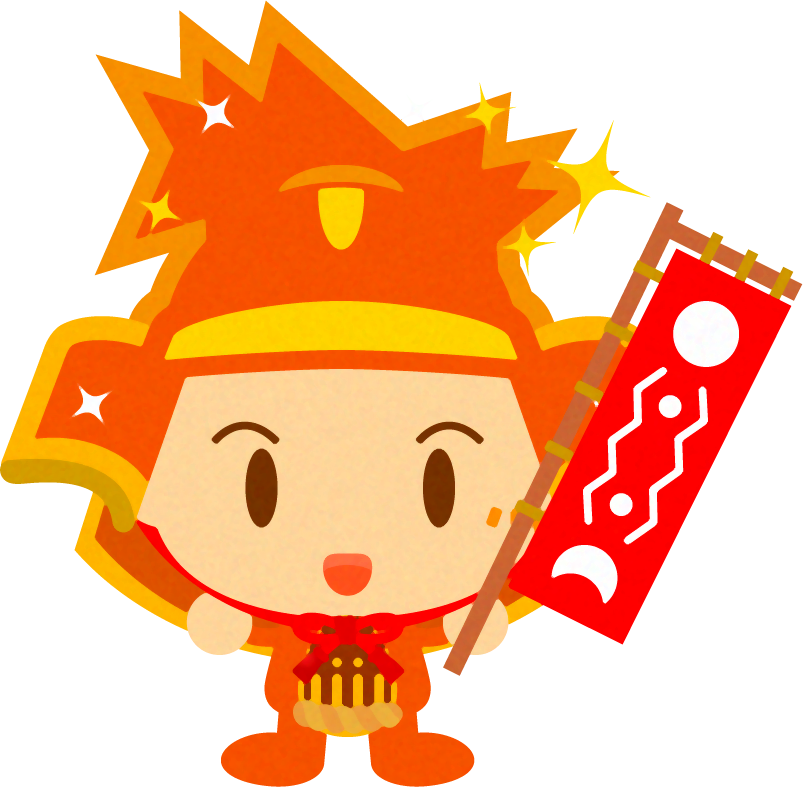 鎧兜を着た、かわいい赤ちゃんイラスト/男の子3