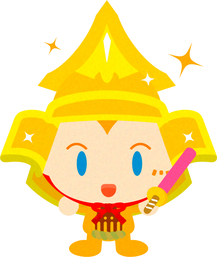 鎧兜を着た、かわいい赤ちゃんイラスト/男の子4