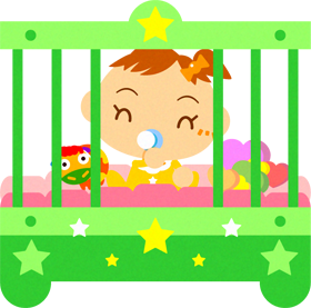 ベビーベットとかわいい赤ちゃんイラスト/男の子2