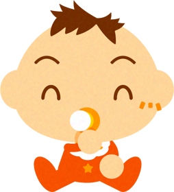笑う赤ちゃんイラスト/男の子2
