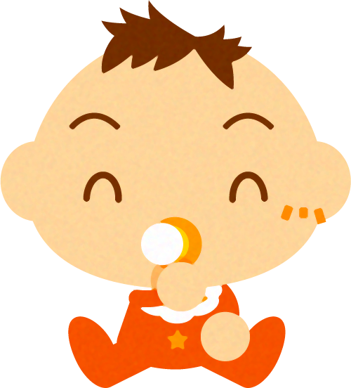 笑う赤ちゃんイラスト/男の子2