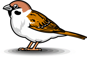 スズメのイラスト
