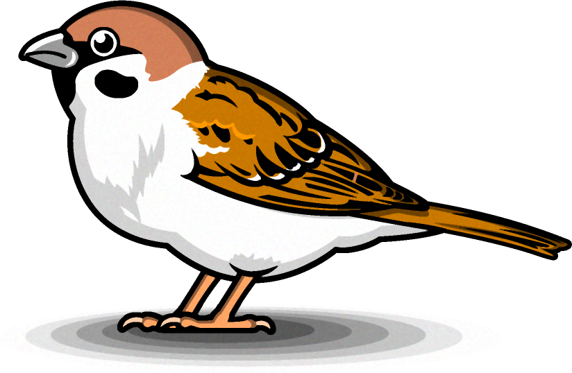 スズメのイラスト