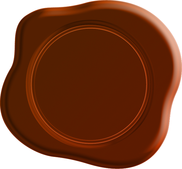 封蝋のイラスト/茶色