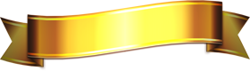 リボンイラスト（ゴールド/波）