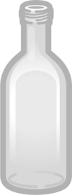 空瓶イラスト/透明