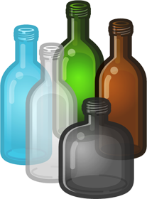 いろいろな空瓶イラスト