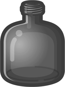 空瓶イラスト/黒色
