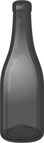 空瓶イラスト/黒色2