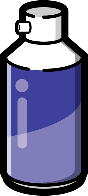 エアーダスターの空き缶のイラスト