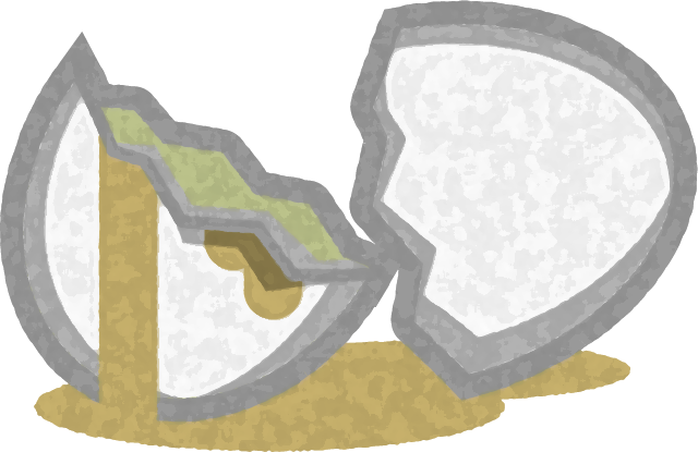 腐った卵イラスト