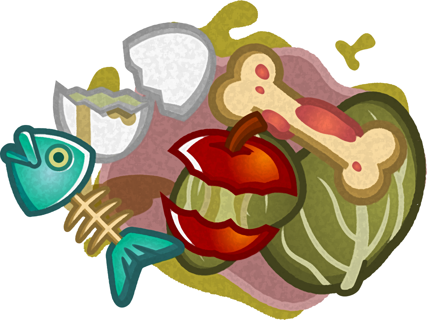 生ゴミのイラスト