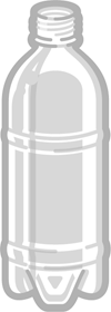 空のペットボトル350mlイラスト