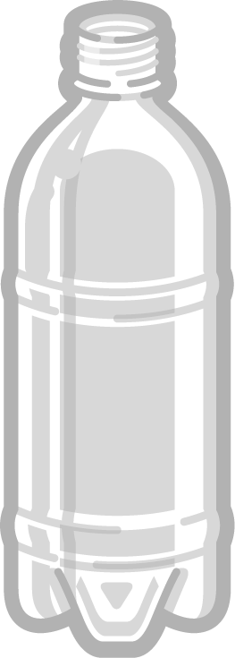 空のペットボトル350mlイラスト