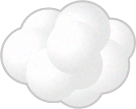 曇りのイラスト