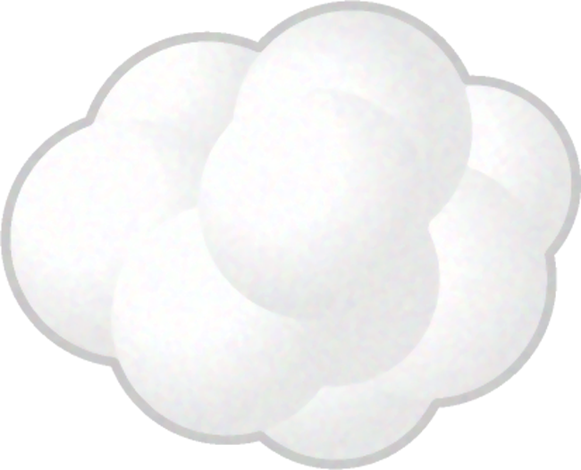 曇りのイラスト