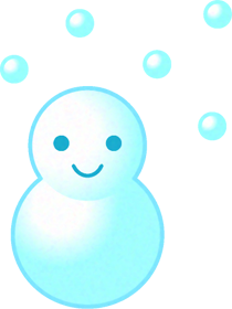 雪のイラスト