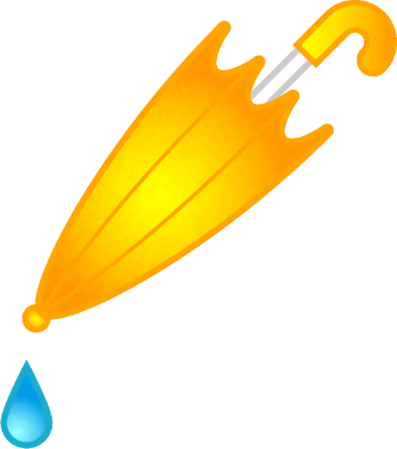 折りたたんだ傘のイラスト