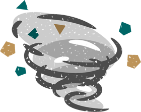 台風イラスト/竜巻