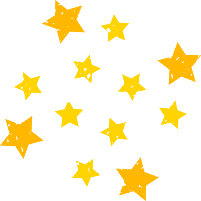 夜の晴れイラスト/三日月と星