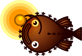 チョウチンアンコウのイラスト