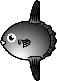 マンボウのイラスト