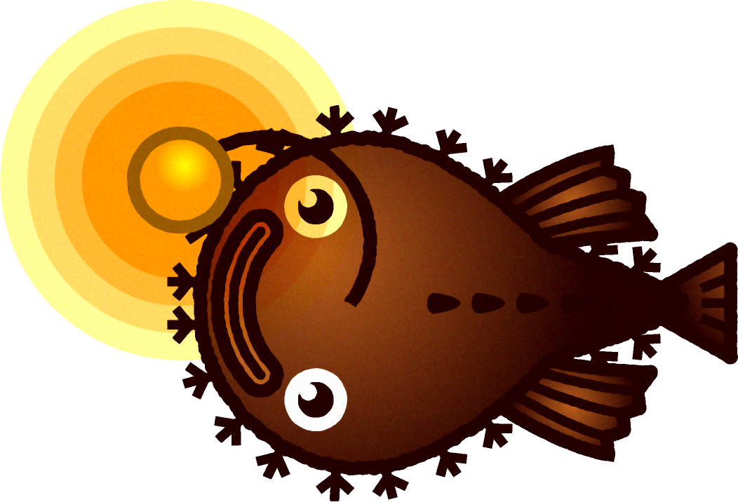 チョウチンアンコウのイラスト
