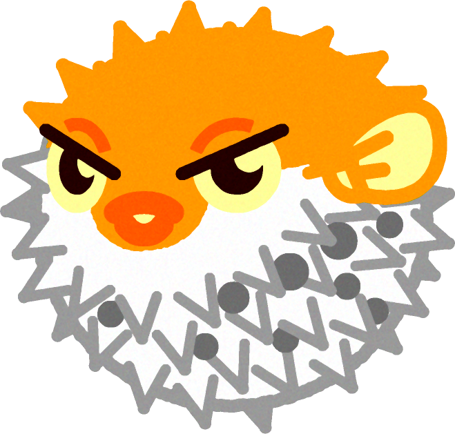 ハリセンボンのイラスト