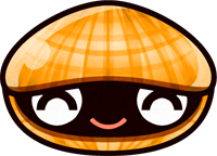 貝のイラスト/ニッコリ