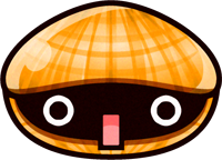 貝のイラスト/ビックリ