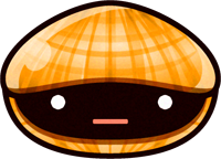 貝のイラスト/無表情