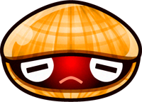 貝のイラスト/調子が悪い