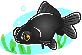 出目金のイラスト