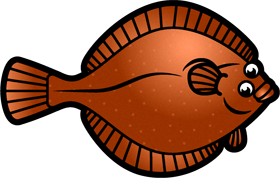 カレイのイラスト