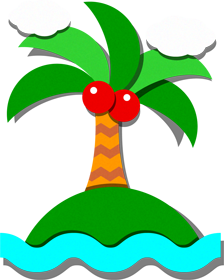 無人島イラスト