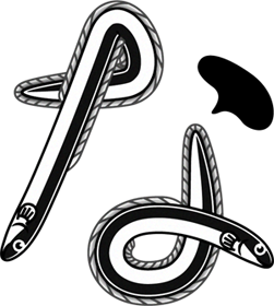 鰻のなイラスト/文字_横